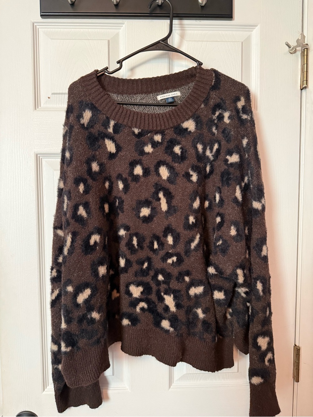 Cheetah fuzzy sweater